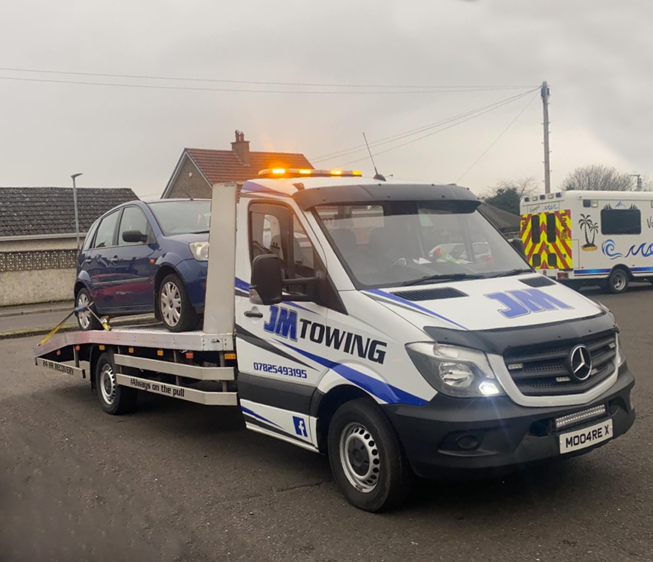 JM Towing vehicle recovery daytime
