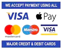 JM Towing credit cards logos